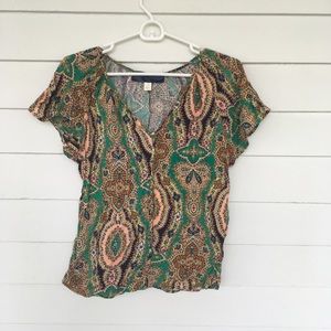 Paisley Francesca’s shirt.